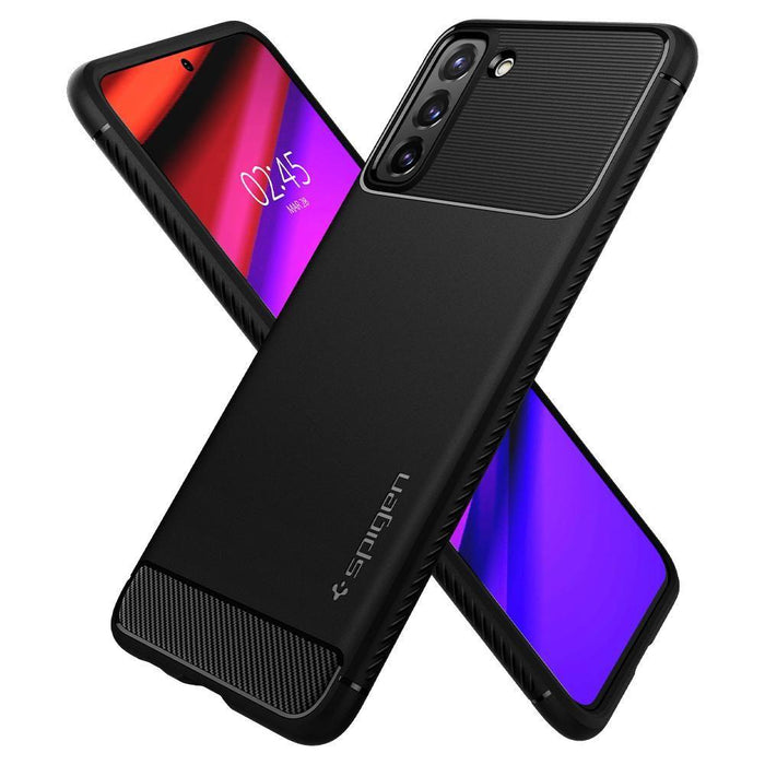 Spigen Rugged Armor Case for Samsung Galaxy S21 - Matte Black