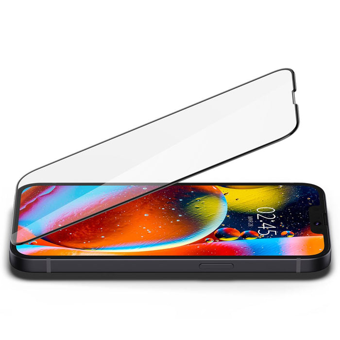 Spigen Glass FC Tempered Glass for iPhone 13 / 13 Pro / 14 / 16e / 17e - Black