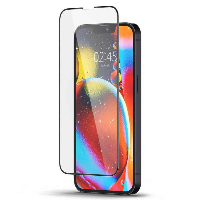 Spigen Glass FC Tempered Glass for iPhone 13 / 13 Pro / 14 / 16e / 17e - Black
