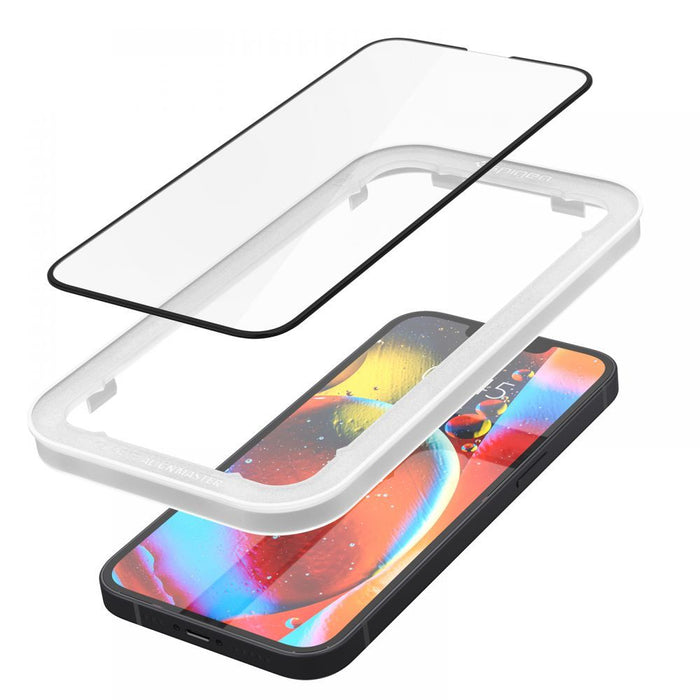 Spigen ALM Glass FC Tempered Glass for iPhone 13 / 13 Pro / 14 - Black