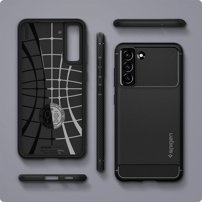 Spigen Rugged Armor Case for Samsung Galaxy S21 FE - Matte Black