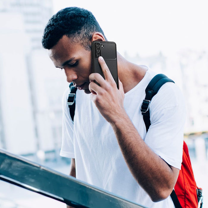 Spigen Rugged Armor Case for Samsung Galaxy S21 FE - Matte Black