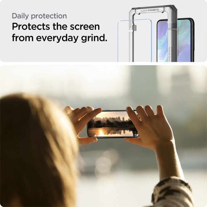 Spigen ALM Glas.tR tempered glass for Samsung Galaxy S21 FE - 2 pcs.