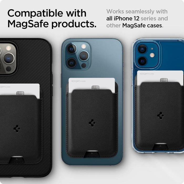 Spigen Valentinus Magnetic Wallet with MagSafe - Black