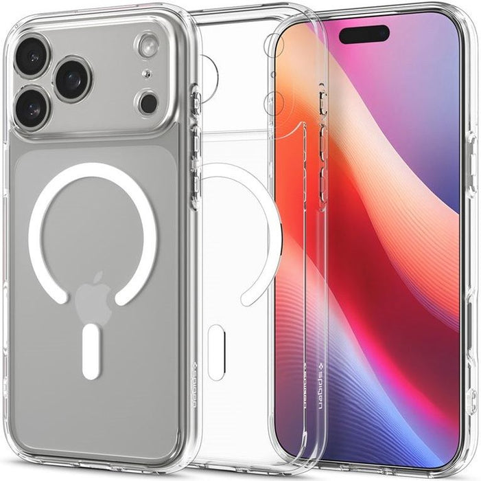 Spigen Ultra Hybrid MagSafe Case for iPhone 17 Pro Max - Clear and White