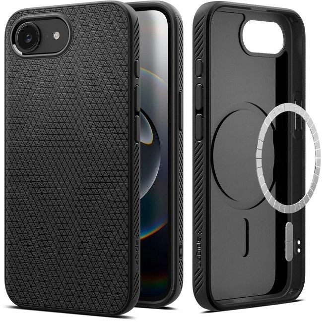 Spigen Liquid Air Mag MagSafe Case for iPhone 16e / 17e - Matte Black