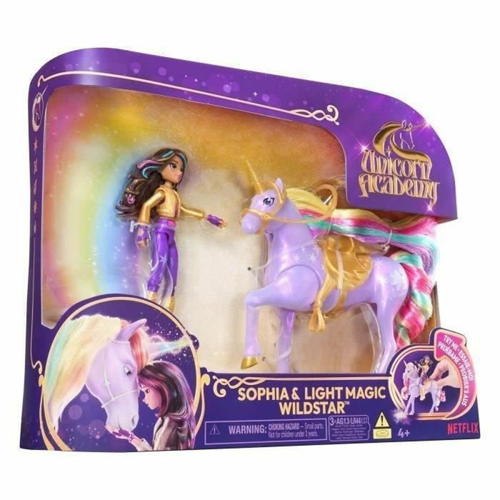 Doll Spin Master SOPHIA Y WILDSTAR MAGIC LIGHT Academia Unicornio (4 Units)