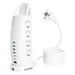 SPLITTER 8 SOCKETS WITH 4 USB-A AND 2 USB-C WHITE LAVAR DUBAl DB820 - Разклонители и