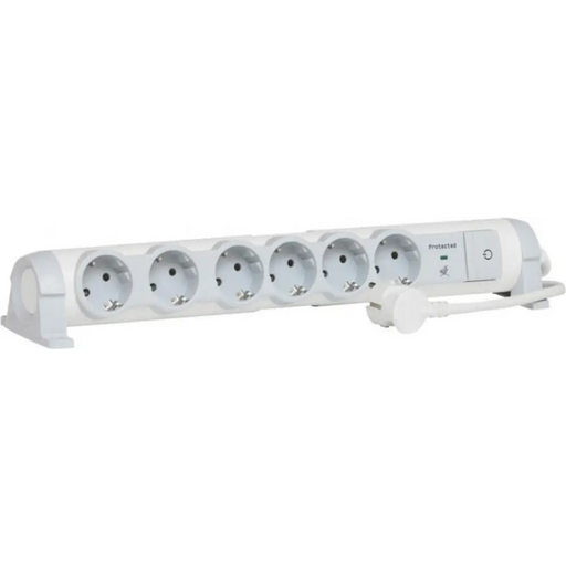 Splitter Legrand 694656 6x2P + E with cable 1.5m with lightning protection - Разклонители<<<Аксесоари за
