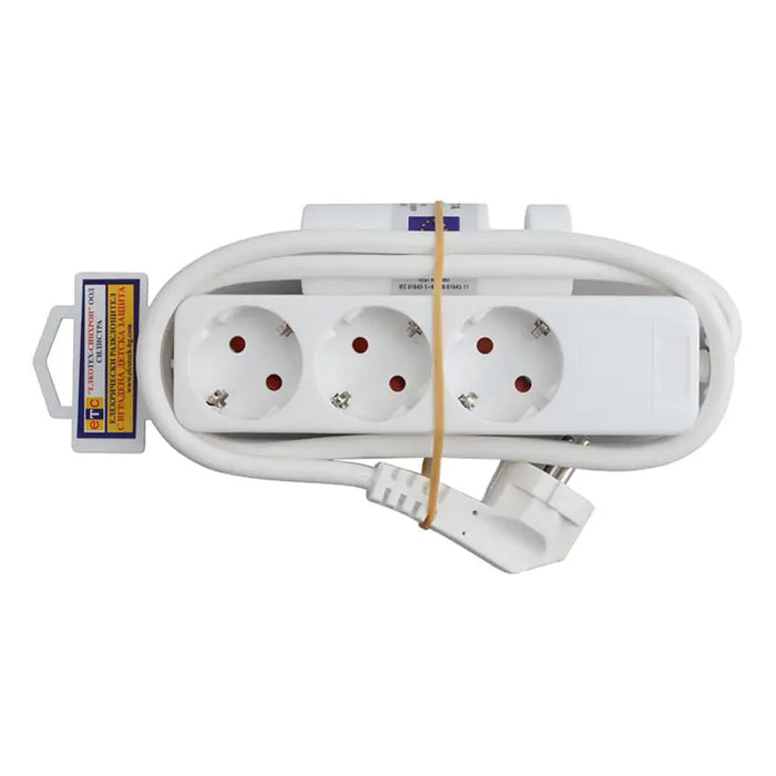 SPLITTER WITH CABLE ETC 3 SOCKETS 3M IMP 73031 - Разклонители и адаптери<<<Електроматериали<<<Praktiker&&&Разклонители