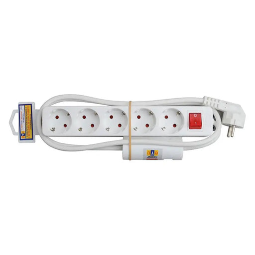 SPLITTER WITH CABLE ETC 5 SOCKETS 1.5M WITH KEY 75911 - Разклонители и