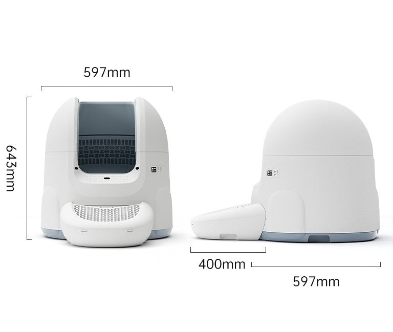 SPONGE Pet Litter Box - self-cleaning litter box