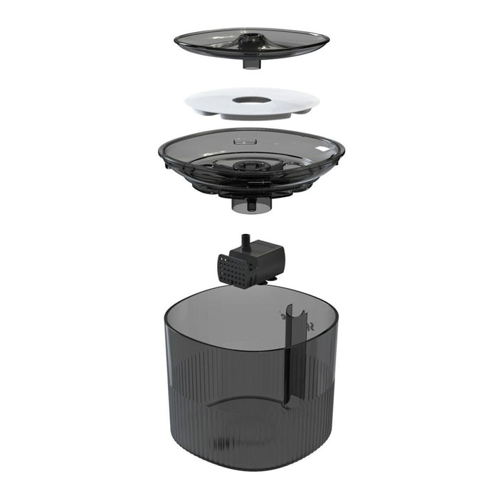 Cat Feeder Sponge Black Plastic