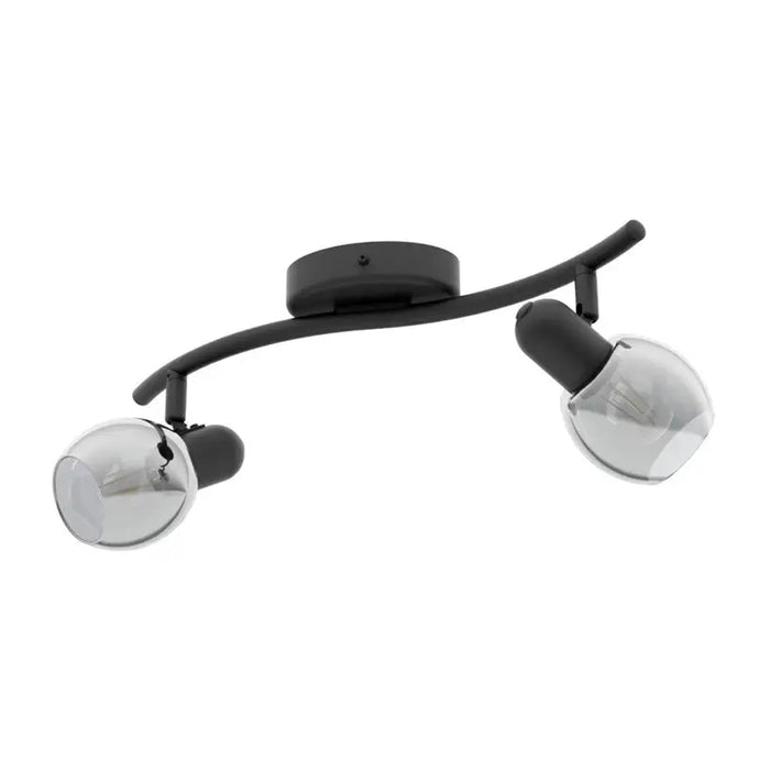 SPOT 2XE14 BLACK EGLO POLLICA - Спотове<<<Вътрешно осветление<<<Мебели и интериор<<<Praktiker&&&Спотове<<<Вътрешно