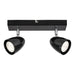 SPOT 2XGU10 BLACK RABALUX PERICO - Спотове<<<Вътрешно осветление<<<Мебели и интериор<<<Praktiker&&&Спотове<<<Вътрешно
