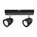 SPOT 2XGU10 BLACK RABALUX PERICO - Спотове<<<Вътрешно осветление<<<Мебели и интериор<<<Praktiker&&&Спотове<<<Вътрешно