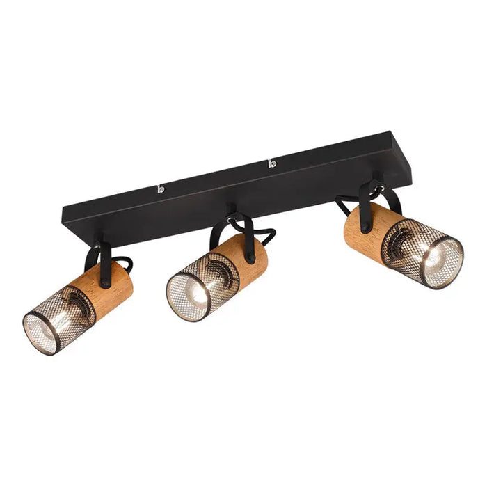 SPOT 3XE14 BLACK TRIO TOSH - Спотове<<<Вътрешно осветление<<<Мебели и интериор<<<Praktiker&&&Спотове<<<Вътрешно