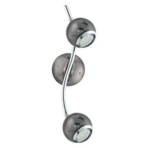 SPOT BIMEDA 2XGU10 3W BLACK/XROM EGLO BIMEDA - Спотове<<<Вътрешно осветление<<<Мебели и