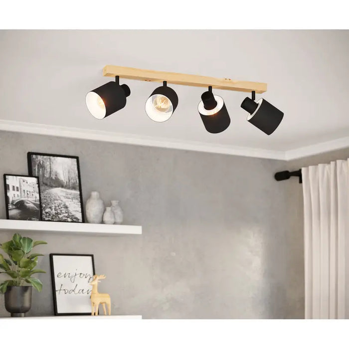 SPOTLIGHT 4XE27 BLACK EGLO BATALLAS - Спотове<<<Вътрешно осветление<<<Мебели и