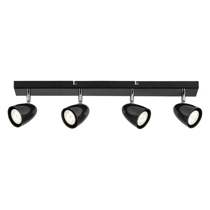 SPOTLIGHT 4XGU10 BLACK RABALUX PERICO - Спотове<<<Вътрешно осветление<<<Мебели и
