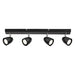 SPOTLIGHT 4XGU10 BLACK RABALUX PERICO - Спотове<<<Вътрешно осветление<<<Мебели и