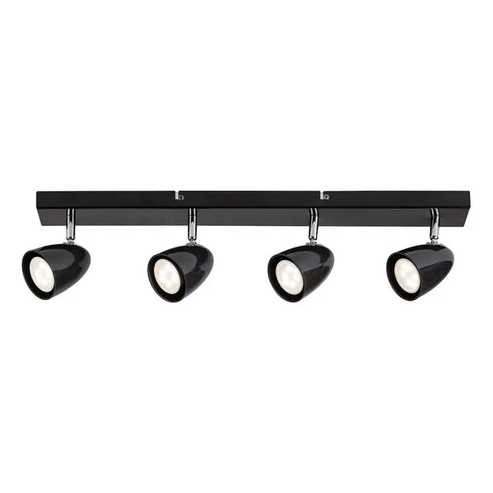 SPOTLIGHT 4XGU10 BLACK RABALUX PERICO - Спотове<<<Вътрешно осветление<<<Мебели и