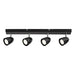SPOTLIGHT 4XGU10 BLACK RABALUX PERICO - Спотове<<<Вътрешно осветление<<<Мебели и