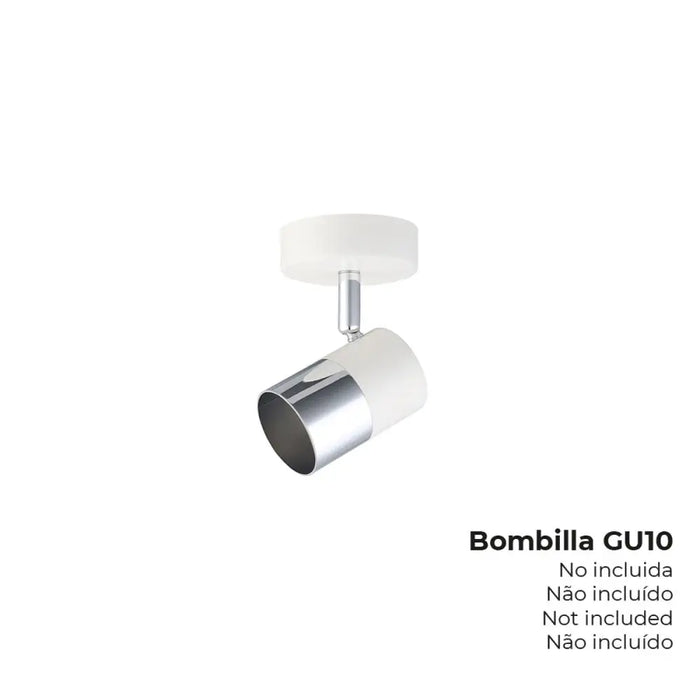 Spotlight EDM 32011 moon 50 W GU10 9 x 7,6 x 12,6 cm White - Декорация и Осветление<<<Дом