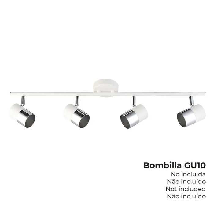 Spotlight EDM 32014 Moon 50 W GU10 70 x 7,6 x 15,2 cm White Ceiling - Декорация и Осветление<<<Дом