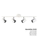 Spotlight EDM 32014 Moon 50 W GU10 70 x 7,6 x 15,2 cm White Ceiling - Декорация и Осветление<<<Дом