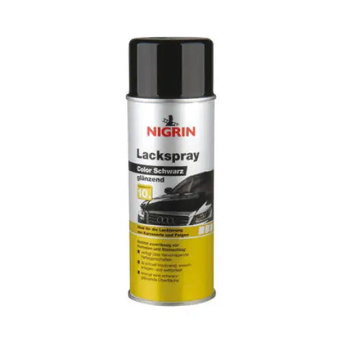 SPRAY LACQUER PAINT BLACK GLOSS 400ML NIGRIN - Външно поддържане<<<Автокозметика и поддръжка<<<Авто и вело<<<Praktiker
