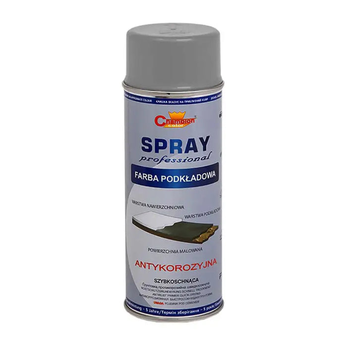 SPRAY PRIMER FOR METAL GRAY 400ML CHAMPION COLOR - Външно поддържане<<<Автокозметика и поддръжка<<<Авто и