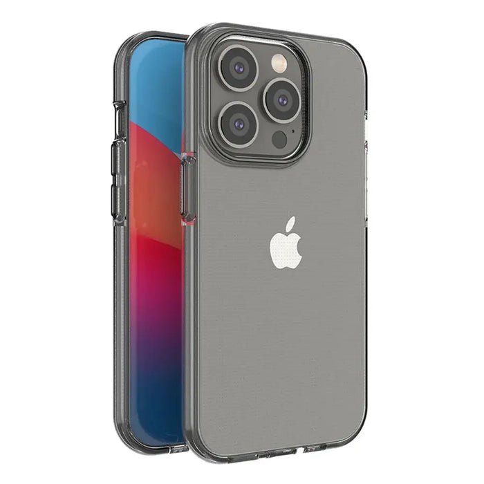 Spring Case case for iPhone 14 Pro silicone case with a frame black - Cell phone cases and covers<<<HurtelXML