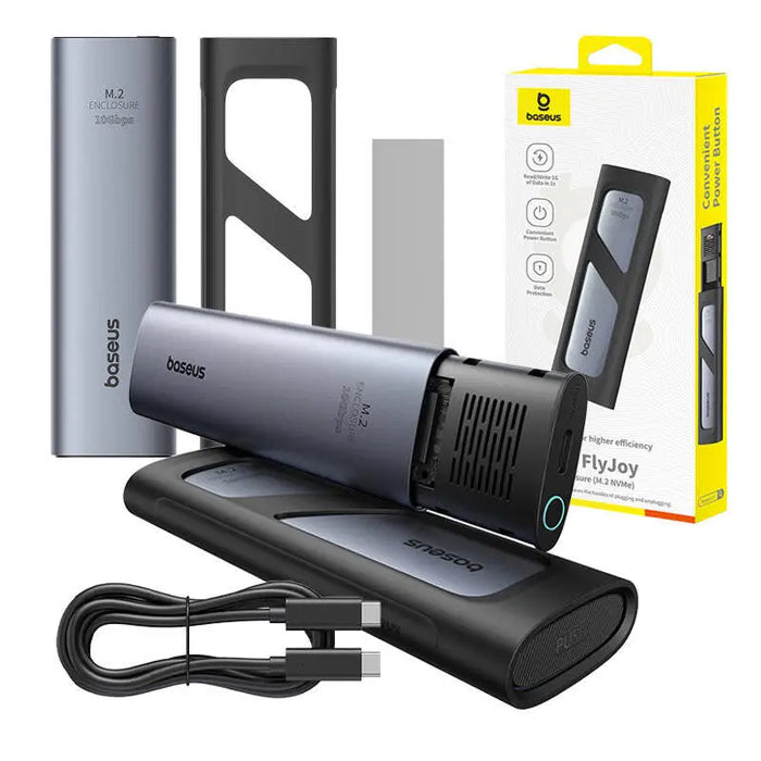 SSD Enclosure Baseus FlyJoy (grey) - Drive enclosures<<<IT Accessories<<<InnproXML&&&Disk adapters<<<HurtelXML&&&Car