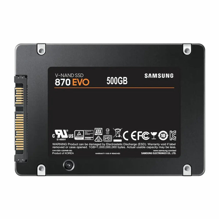 SSD SAMSUNG 870 EVO SATA 2.5’’ 500GB SATA 6 Gb/s MZ-77E500B/EU - Вътрешни SSD 2.5 inch<<<SAMSUNG памети SSD и