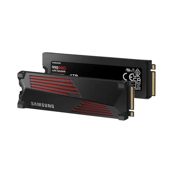 SSD SAMSUNG 990 PRO with Heatsink 1TB M.2 Type 2280 MZ-V9P1T0CW - Вътрешни SSD M.2 PCIe<<<SAMSUNG памети SSD и