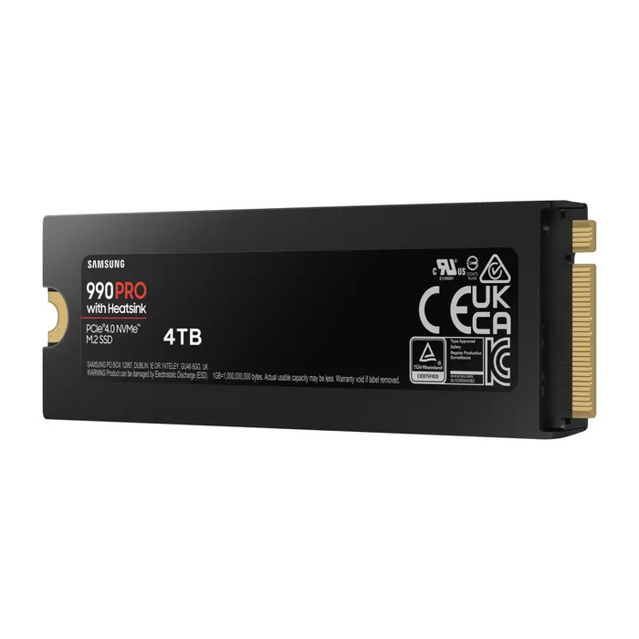 SSD SAMSUNG 990 PRO with Heatsink 4TB MZ-V9P4T0CW - Вътрешни SSD M.2 PCIe<<<SAMSUNG памети SSD и