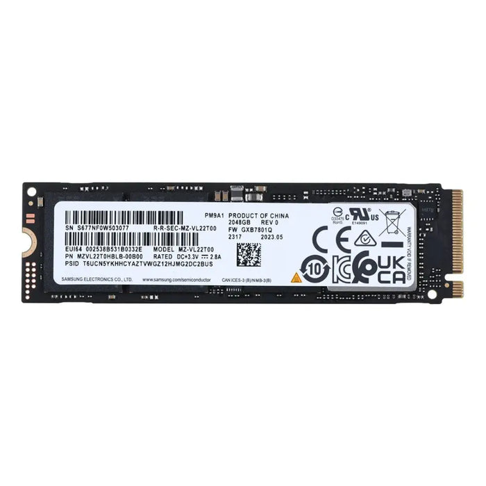 SSD Samsung PM9A1 2TB Nvme PCIe 4.0 M.2 (22x80) MZVL22T0HBLB-00B00 - Enterprise SSDs dedicatedDET-SSD<<<Enterprise