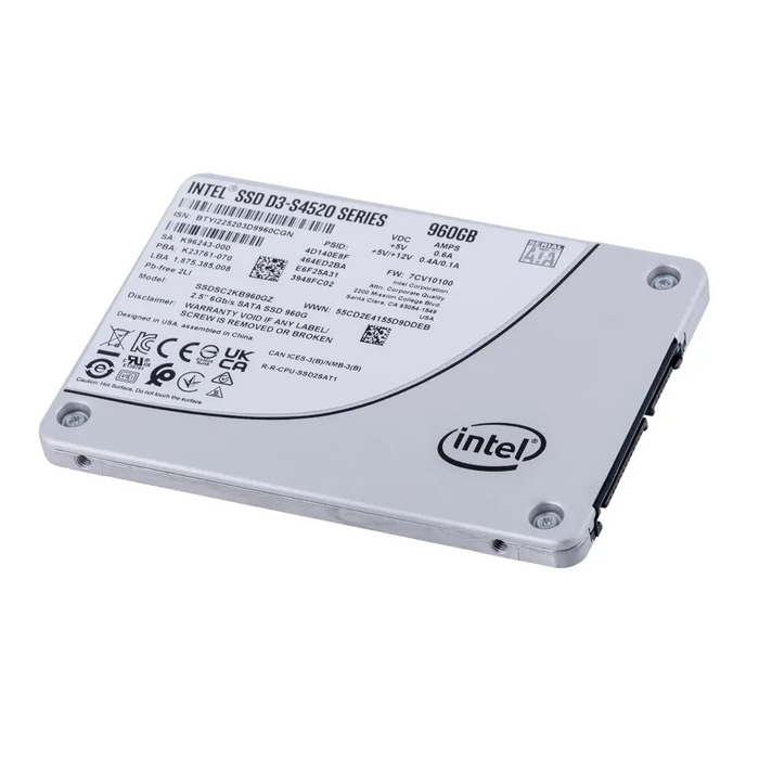 SSD Solidigm (Intel) S4520 960GB SATA 2.5’’ SSDSC2KB960GZ01 (DWPD up to 3) - Enterprise SSDs