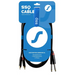 SSQ RCAJM1 SS-1427 Cable 2x RCA - 2x Jack Mono 6,3 mm 1 m Black - WiresNGL-KAB<<<Sound systemNGL<<<ActionPL