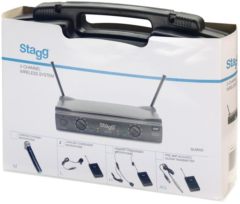 Stagg SUW 50 LL FH EU Wireless UHF system Black