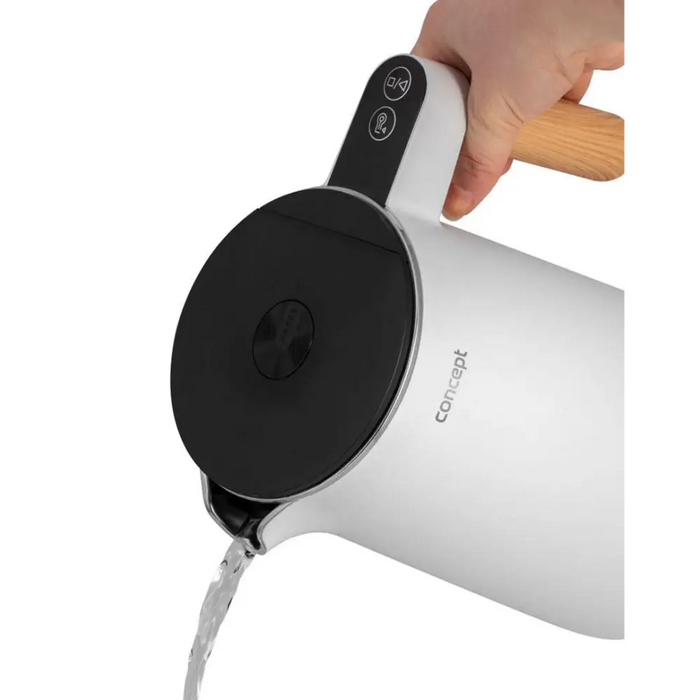 Stainless Steel Kettle White 1.5 l Salt & Pepper Concept RK3300 - Electric kettlesAGD-CZE<<<Home Appliance