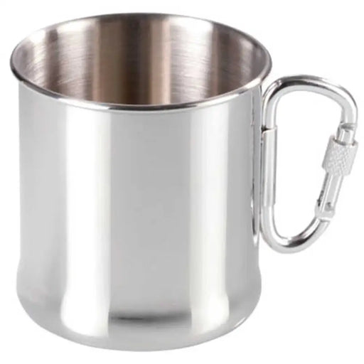 Stainless steel tourist mug with carabiner 270 ml - Others<<<HurtelXML