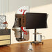 Stand / cart for TV Ergo-Office max. load 50kg / 5kg shelf max. VESA 600x400 built-in power strip black ER-304 B