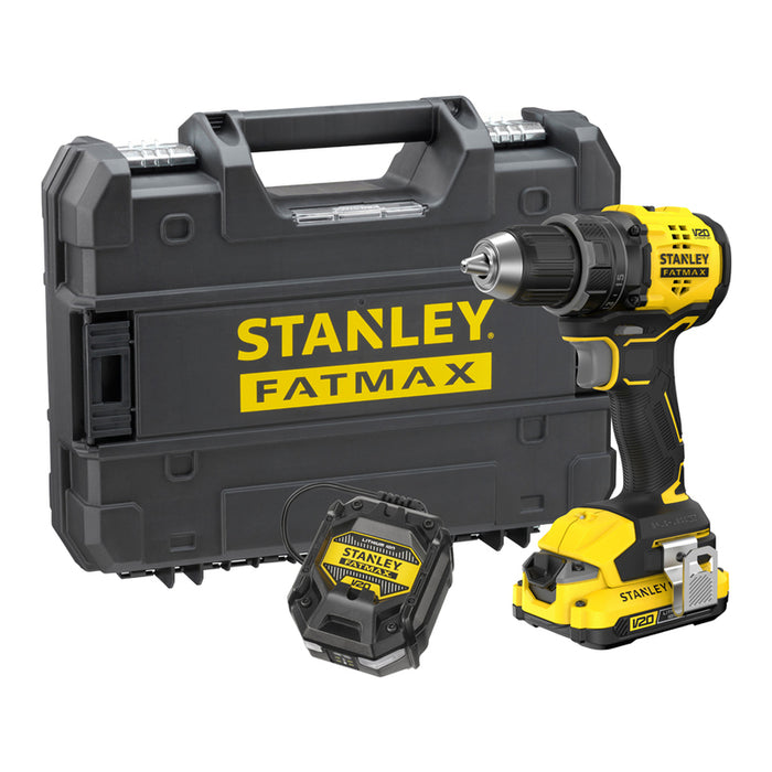 CORDLESS BRUSHLESS DRILL STANLEY SFMCD714D1T-QW 18 V, 65.00 nm, NUMBER OF BATTERIES 1, 2.00 Ah, CASE