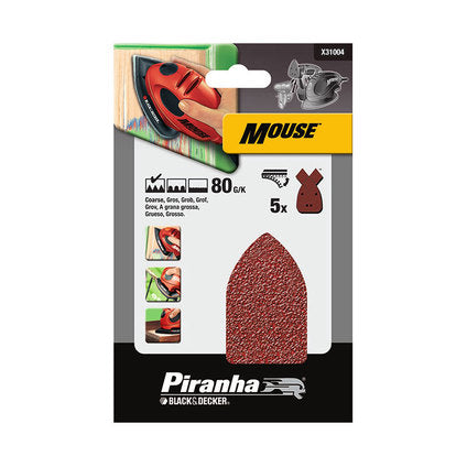 VELCRO P80 5 PCS STANLEY DELTA GRINDER SANDING PADS