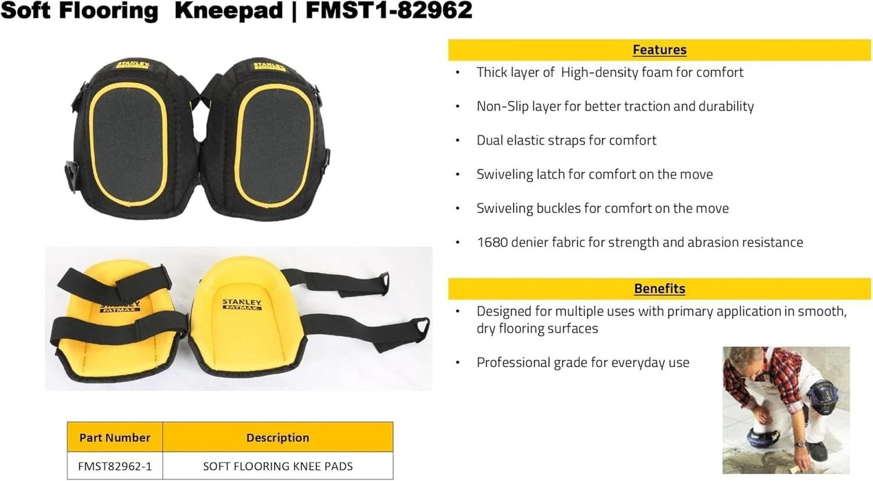 STANLEY FMST82962 FLOORING KNEE PADS