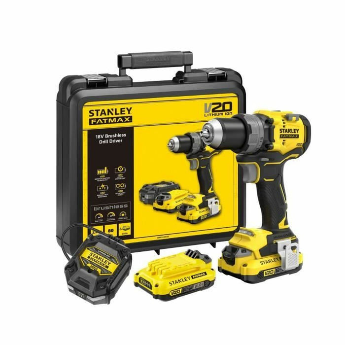 Drill drivers Stanley SFMCD725D2K-QW 18V 60 Nm