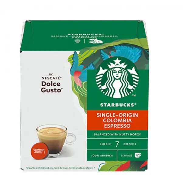 COFFEE CAPSULES STARBUCKS ESPRESSO COLOMBIA