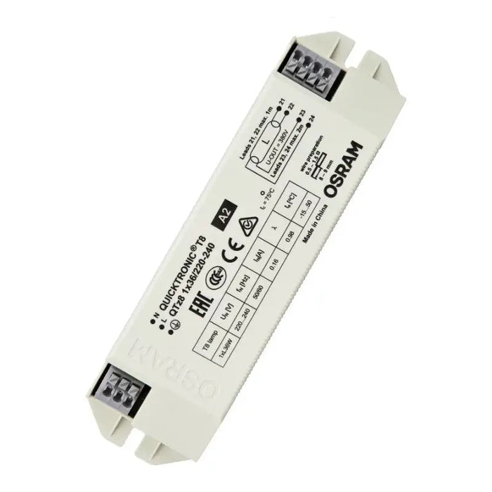STARTER FOR FLUORESCENT LAMPS T8 QTZ8 1X36/220-240 VS20 LEDVANCE - Електроники<<<Източници на светлина<<<AmperelB2B